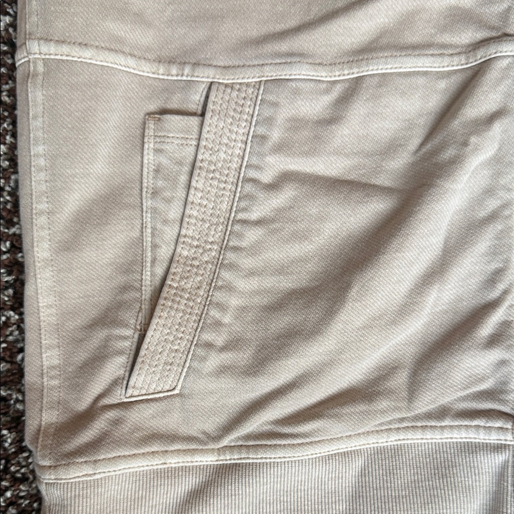 Athleta Light Tan Ribbed Jacket - Picture 3 of 3